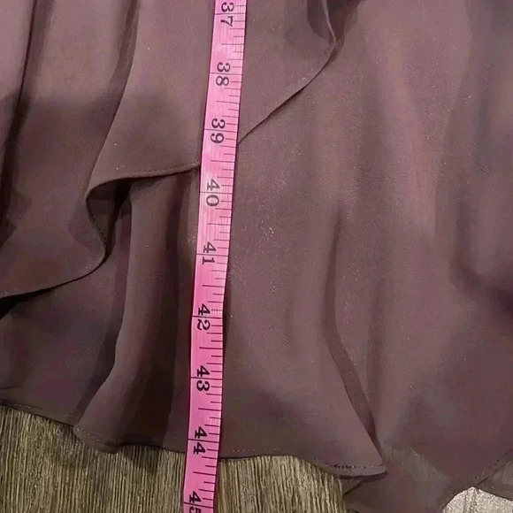 [16] Jacques Vert Plum Ruffled Layer Sleeveless  Dress - Picture 9 of 13